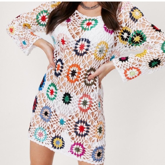 Nasty Gal Crochet Dress - Picture 1 of 13